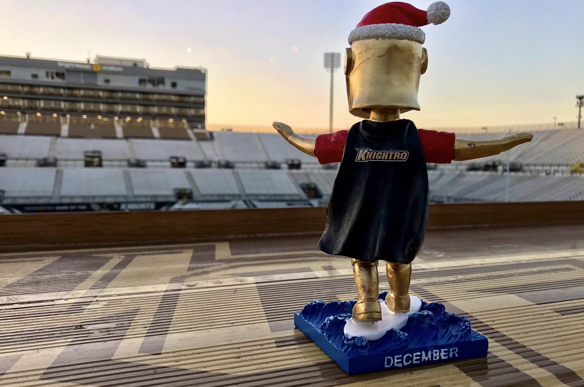 UCFKnights's tweet photo. 🏄🆙🎅 with December #KnightroBobble! 

Bring an unwrapped gift to @UCF_WBB today at 2pm (doors open at 1) in exchange for a bobble! https://t.co/8as9ilPU4T