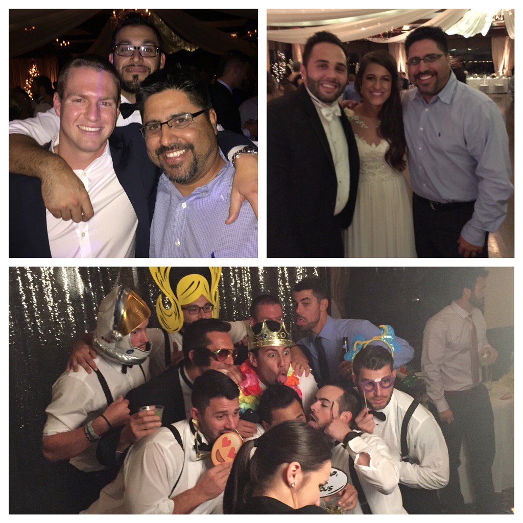 FrankMaldonad30's tweet photo. Really fun night at Alex and Ashli's wedding. Great 2 C so many former players &amp; how successful they r doing. #Bulls https://t.co/F1oVDdqouB