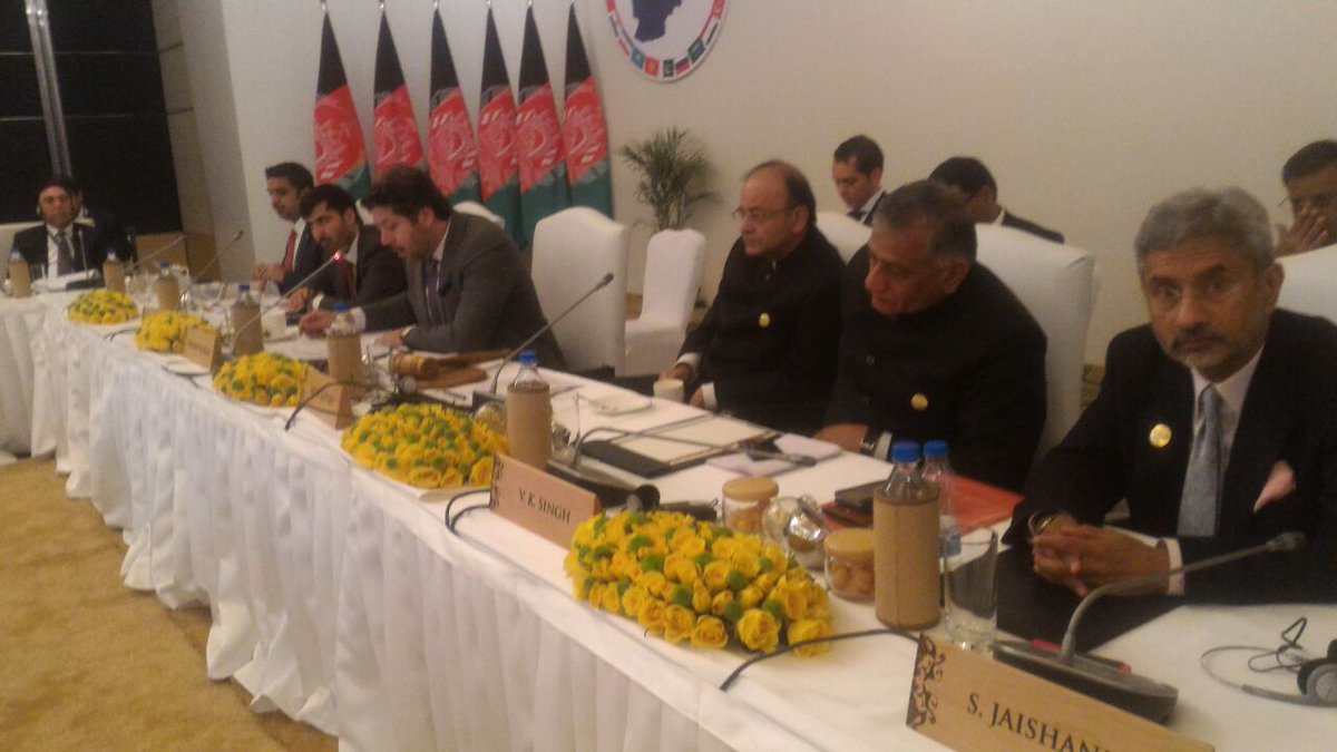 MEAIndia's tweet photo. Greater strides in support of Afghanistan. #HeartofAsia Ministerial meeting adopts Amritsar declaration https://t.co/CkrojXjXVA