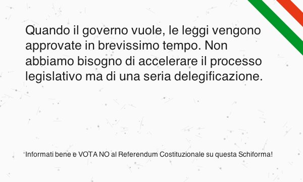 Schiforma's tweet photo. #RiformaCostituzionale toglie sovranità dalle mani del popolo e la mette in quelle del Governo! https://t.co/b3ZZzWi1Rz