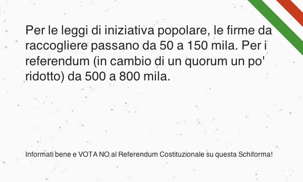 Schiforma's tweet photo. .@albertoturrini Voglio una #Riforma vera, fatta da una Assemblea Costituente che rappresenti tutti i cittadini https://t.co/thLqoyXzXi
