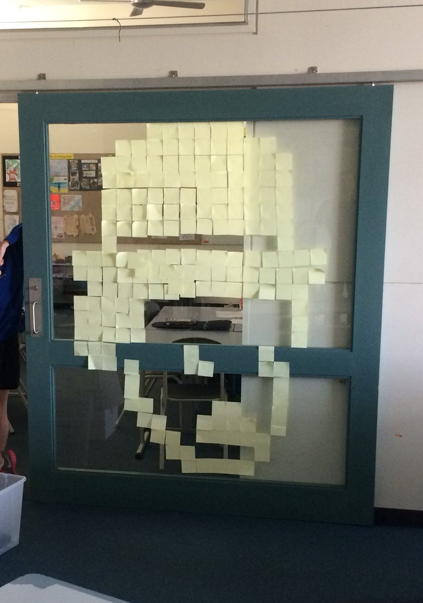 daexton's tweet image. Coding with post it's. Charlie Chaplin