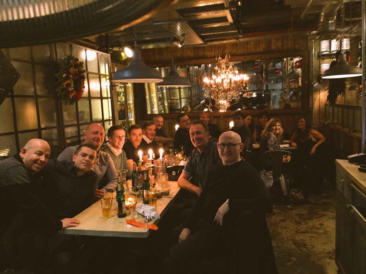 WhitfieldBrown's tweet photo. Whitfield and Brown celebrating Christmas. Lovely to have the team under one roof! #goodtimewashadbyall #thoseabsentweremissed https://t.co/u4JYKDZFlU