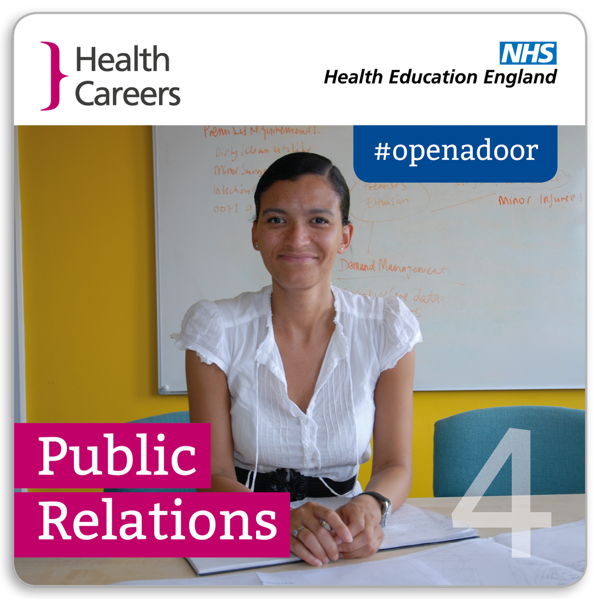 HealthCareersUK's tweet photo. Day 4 of our #openadoor advent calendar. Find out about public relations staff in health https://t.co/GC3DwxZDRk https://t.co/L9N5v8stYY