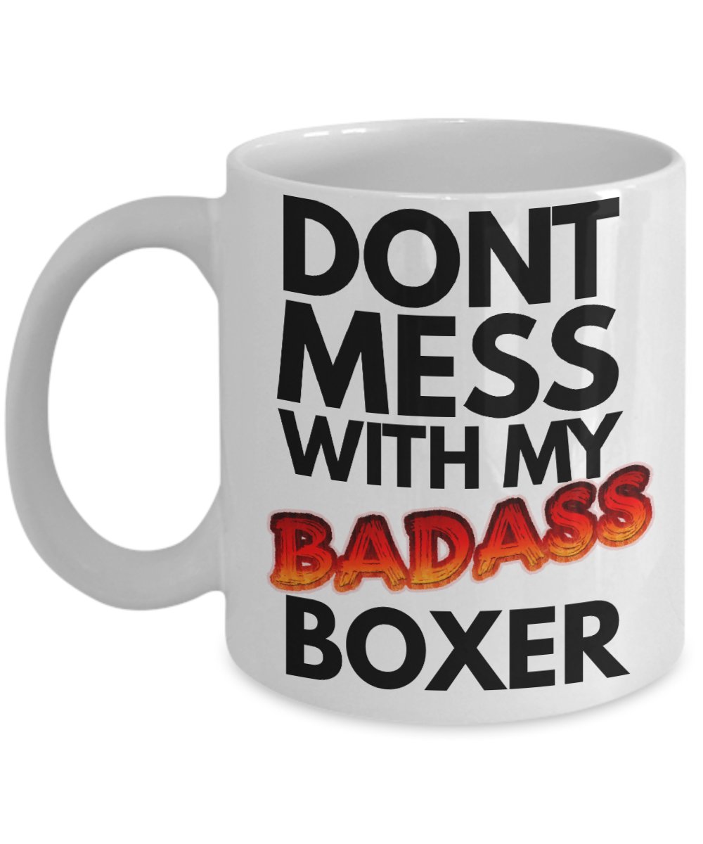 artsquaregal's tweet photo. Boxer Dog Mug "Funny Badass Boxer Dog Coffee Mug" Great Boxer by AmendableMugs https://t.co/7gRp0Hh6eK via @Etsy #boxerdog #boxermug #mug https://t.co/8Xa7MHQu3g