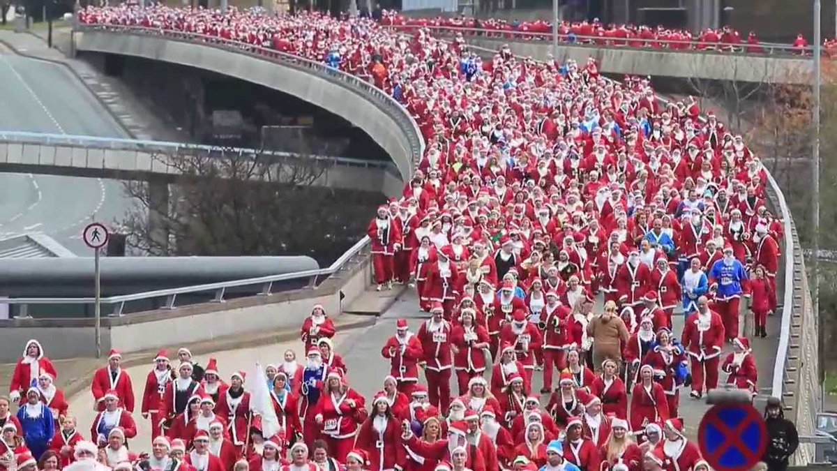 Well done to everyone participating the #SantaDash today, raising money for 3 brilliant causes!