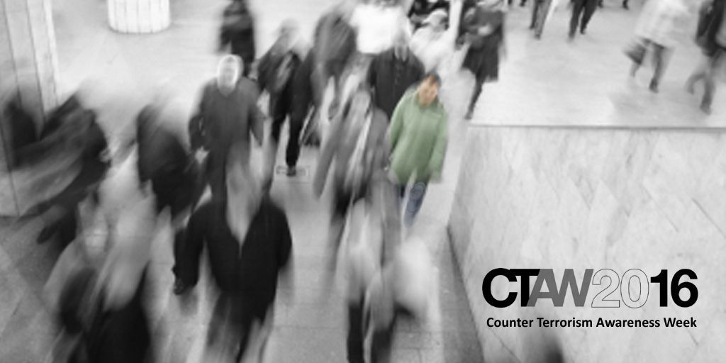 TerrorismPolice's tweet photo. The threat level remains at severe meaning an attack is highly likely. Be Alert not Alarmed. Visit https://t.co/jvuUf6SEcT #CTAW2016 https://t.co/9kZ605Ysal