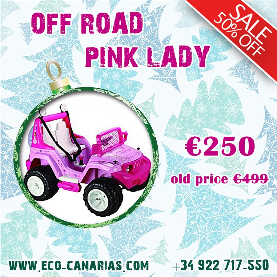 GoOneCanarias's tweet photo. Christmas 50% Off on your gift for your prinsess !#offroad #pink #todoterrenos #babycar #cochedeninos #cocheparabebe #infantil #coche #rccar https://t.co/LrFSNSm4ze