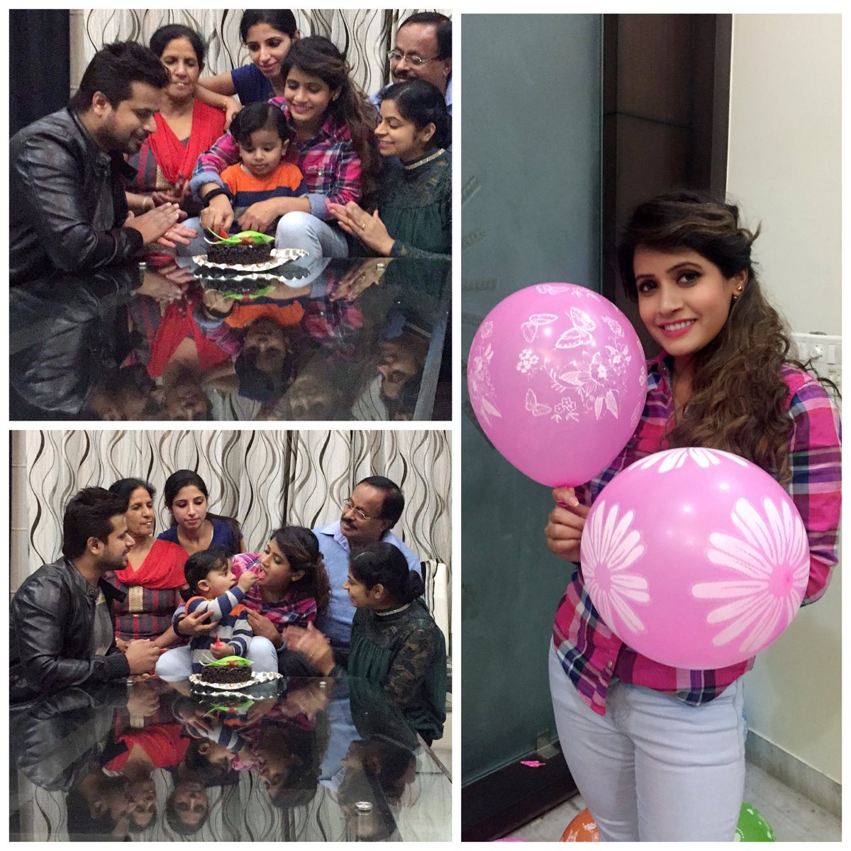 1MissPooja's tweet photo. Celebrating my Birthday with my family 🎂🍰🍨🍮🍚 https://t.co/NcctYJG5Nd