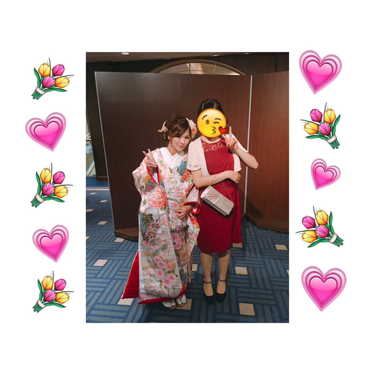 89am_s2's tweet photo. 悠飛さん 風花 Happy wedding 👰🏼💗💐 
ウェディングドレス姿綺麗過ぎた😙💋結婚式ってこんなにも感動するもんながやなあって 友人代表スピーチも終始涙止まらんくて … 😢💭余興の動画協力してくれた人達ありがとうございました ◎！3日間ずっと隣に居てくれた夏子には感謝 https://t.co/fSmJb4CA1K