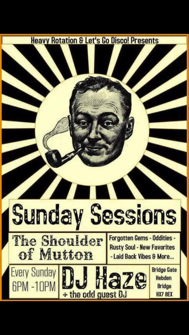 LetDisco's tweet photo. Sunday Sessions @ShoulderHebden from 6pm. #laidback #vibes #soul #afrobeat #Funk #DJ #HebdenBridge #Westyorkshire https://t.co/UXNtCjKa7y