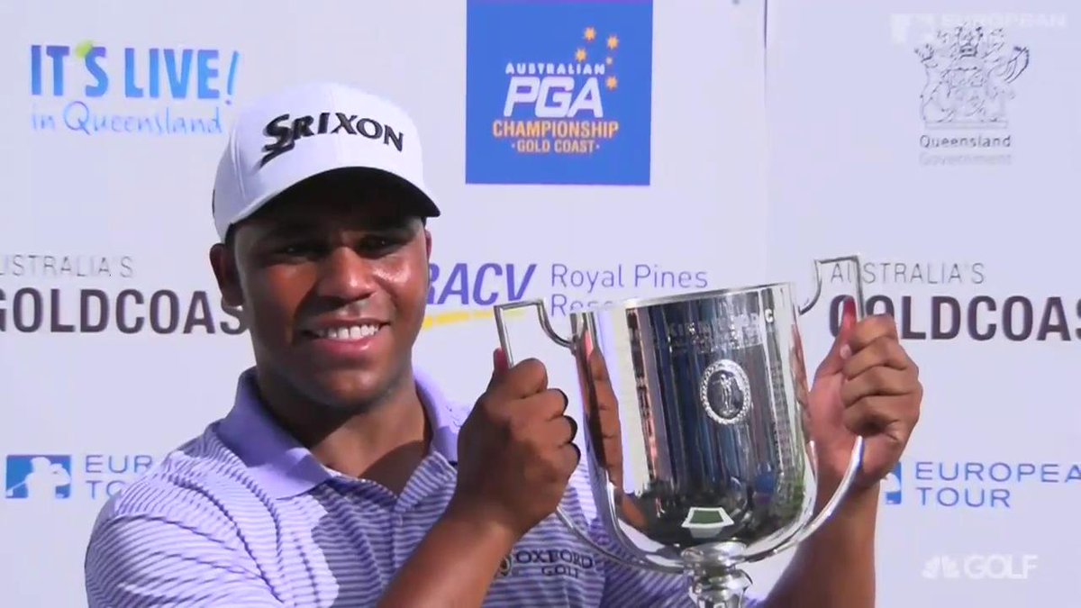 GolfChannel's tweet photo. How this for a winter breakthrough? @HV3_Golf wins first @EuropeanTour title at the Australian PGA Championship: https://t.co/X1AbzV7v3c https://t.co/gVz8Fm32OO