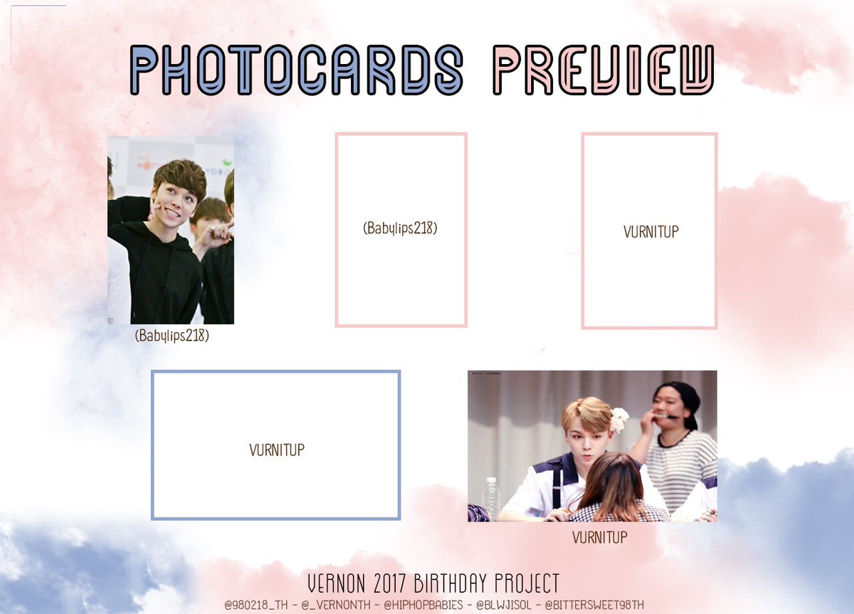 980218_TH's tweet photo. ❝2017 VERNON'S BIRTHDAY PROJECT♡̶❞

❁ message - https://t.co/UrPW1XfFjD
❁ แจ้งโอน - https://t.co/4WXVjrQDEk

รูปขออนุญาตแฟนไซท์แล้วค่ะ◡̈ https://t.co/Z9oceTBAsE