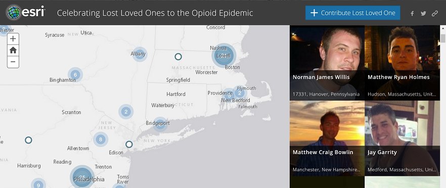 RxHeroinMaps's tweet photo. Celebrating Lost Loved Ones to the #OpioidEpidemic #storymap #Stopstigma #129aDay https://t.co/z4dj6GOR1F https://t.co/6Kv6byRZJb