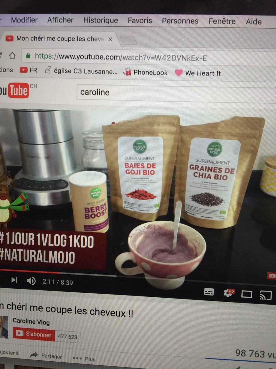 Marjoflette's tweet photo. #1jour1vlog1kdo #naturalmojo https://t.co/RtYFy5ADpk