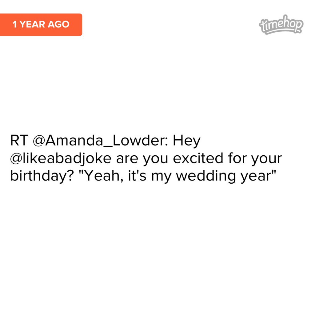 likeabadjoke's tweet photo. @Amanda_Lowder @amandakbetts Can't believe it's been a year... 😂😂😂😂😂😂 https://t.co/eiQz1v2t4G
