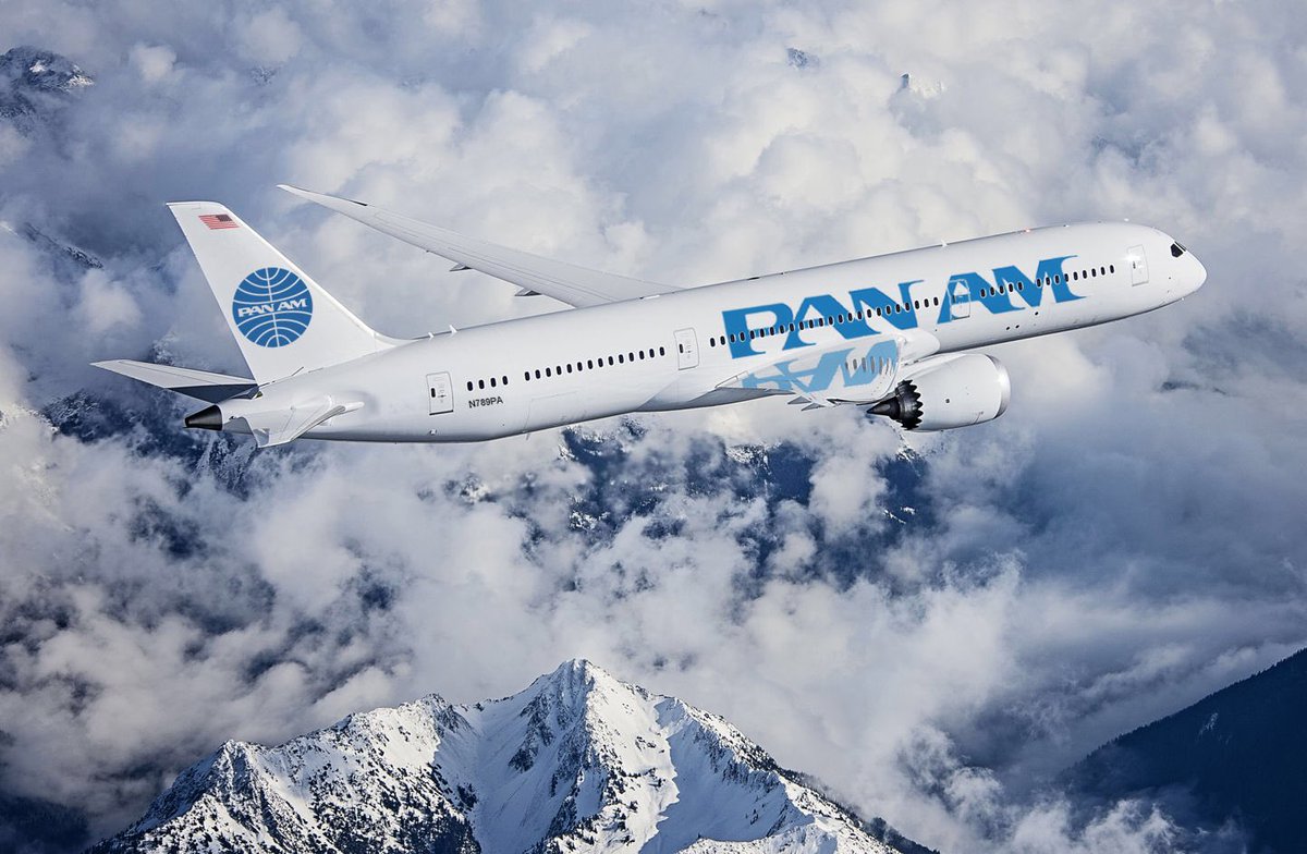 B787fans's tweet photo. One of the most iconic airlines ever, Pan Am, ceased operations 25 years ago today. It would have been great to see their livery on a 787! 😍 https://t.co/yfeKQjsy9g