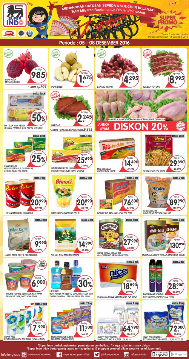 InfoSuperIndo's tweet photo. Super Indo Super Segar! Berikut promo koran Kompas (edisi 5-8 Desember 2016). Happy shopping! Info: https://t.co/aCxIypmwUO https://t.co/o4RhsT1PrP