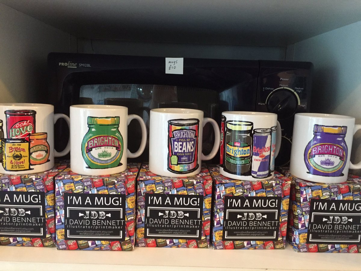 trojanhouseBN1's tweet photo. BRIGHTON mugs make a perfect pressie #artistsopenhouses #aoh2016 #aohxmas2016 https://t.co/s6yRacHLaN