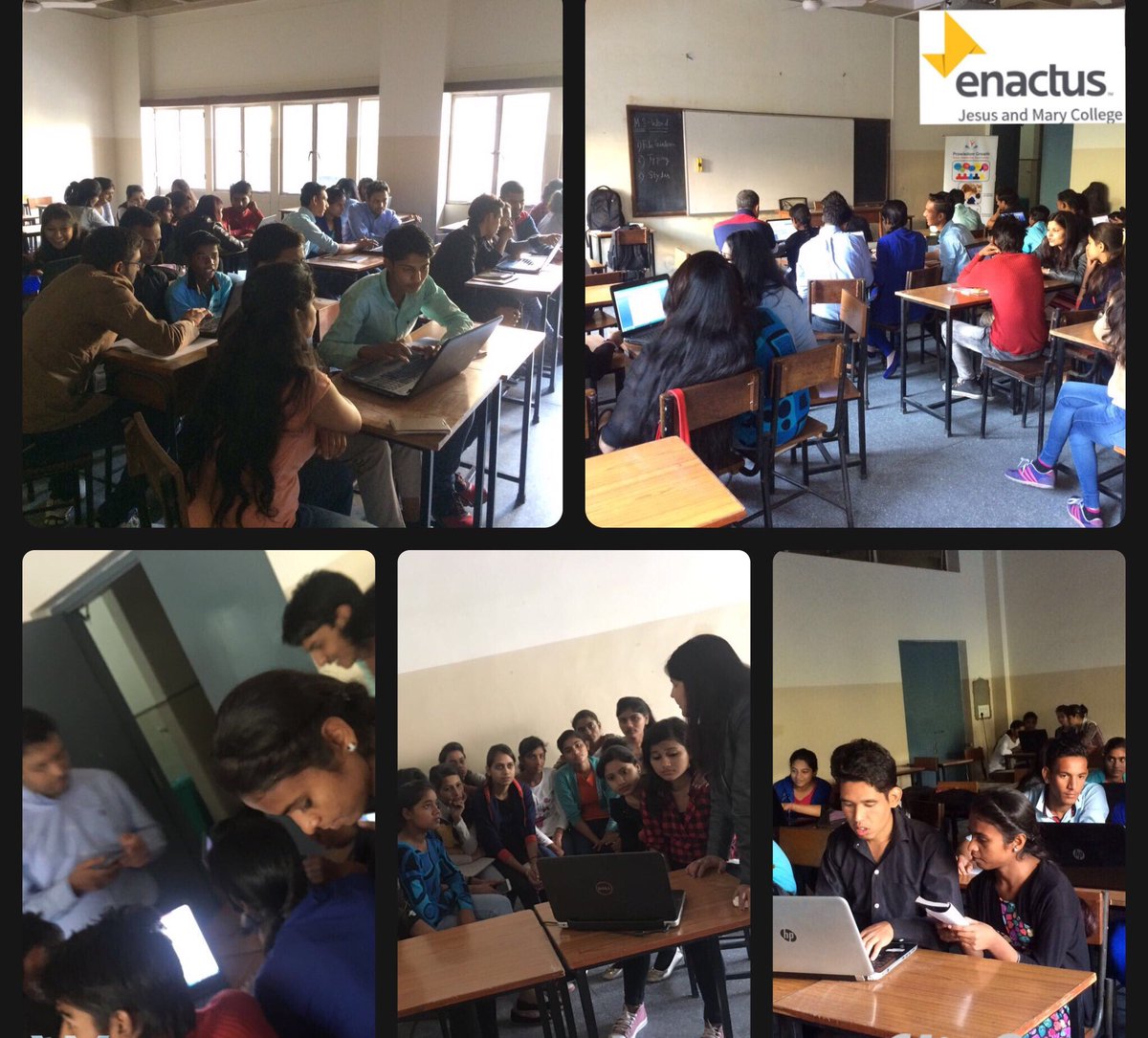 EnactusJmc's tweet photo. The fifth session of YEP marked the commencement of computer training . https://t.co/9kD3aq29ep