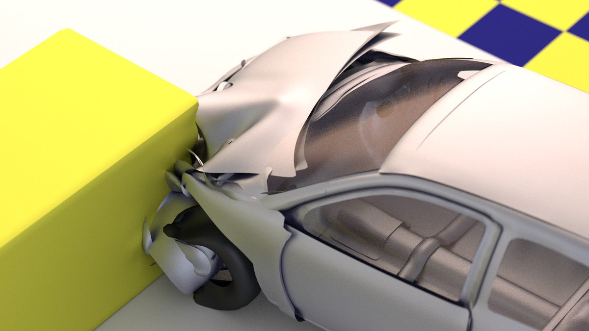 KaiKostack's tweet photo. Who said rigid bodies have to stay rigid? #Blender #b3d #FractureModifier https://t.co/ChiR9nnzt8