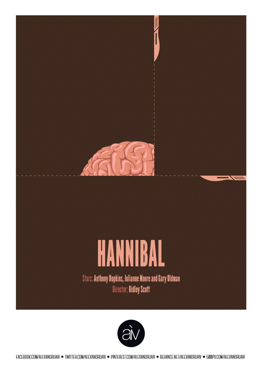 marulluinewton's tweet photo. Hannibal (2001) #conceptual #film #poster #minimal #hannibal https://t.co/Sc6VY1Spzy