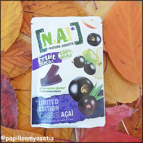 papillonmyosoti's tweet photo. La gourmandise du #Dimanche sur le #blog : @NatureAddictsFR, le #FruitSticks Cassis Açaï ! #NatureAddicts @Zmirov https://t.co/PefvyBMJVQ https://t.co/H0uI1yAQCl