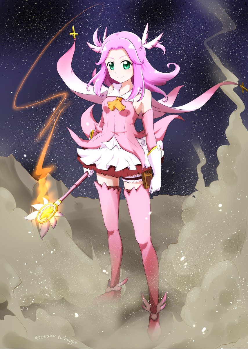 夜は墓場で運動会 夏木りん 猫娘 ゲゲゲの鬼太郎 プリキュアアニコス部 にーたのイラスト