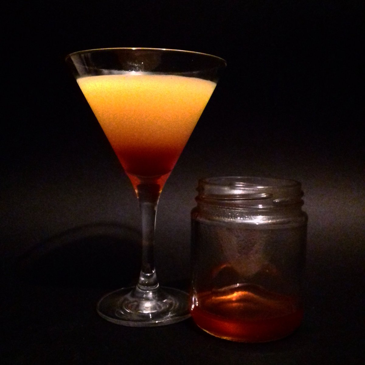 standrewsgin's tweet photo. Today, following @thomeagle 's suggestion, I have reduced Irn Bru down into a syrup (in the jar). https://t.co/GZEAmFG1nD
