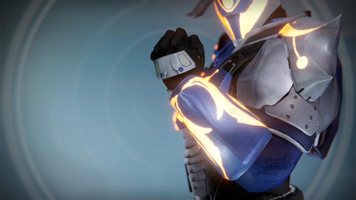 DestinyTheGame's tweet photo. Even in the darkest night, you can shine through with The Dawning themed armor, acquired from Treasures of the Dawning. https://t.co/RPnXxUN8uH