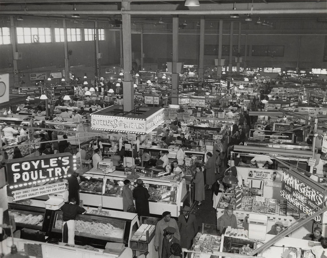 Lexington Market, 1956. Sussman-Ochs. Courtesy [Enoch Pratt Free Library](http://collections.digitalmaryland.org/cdm/singleitem/collection/mdaa/id/174/rec/5).