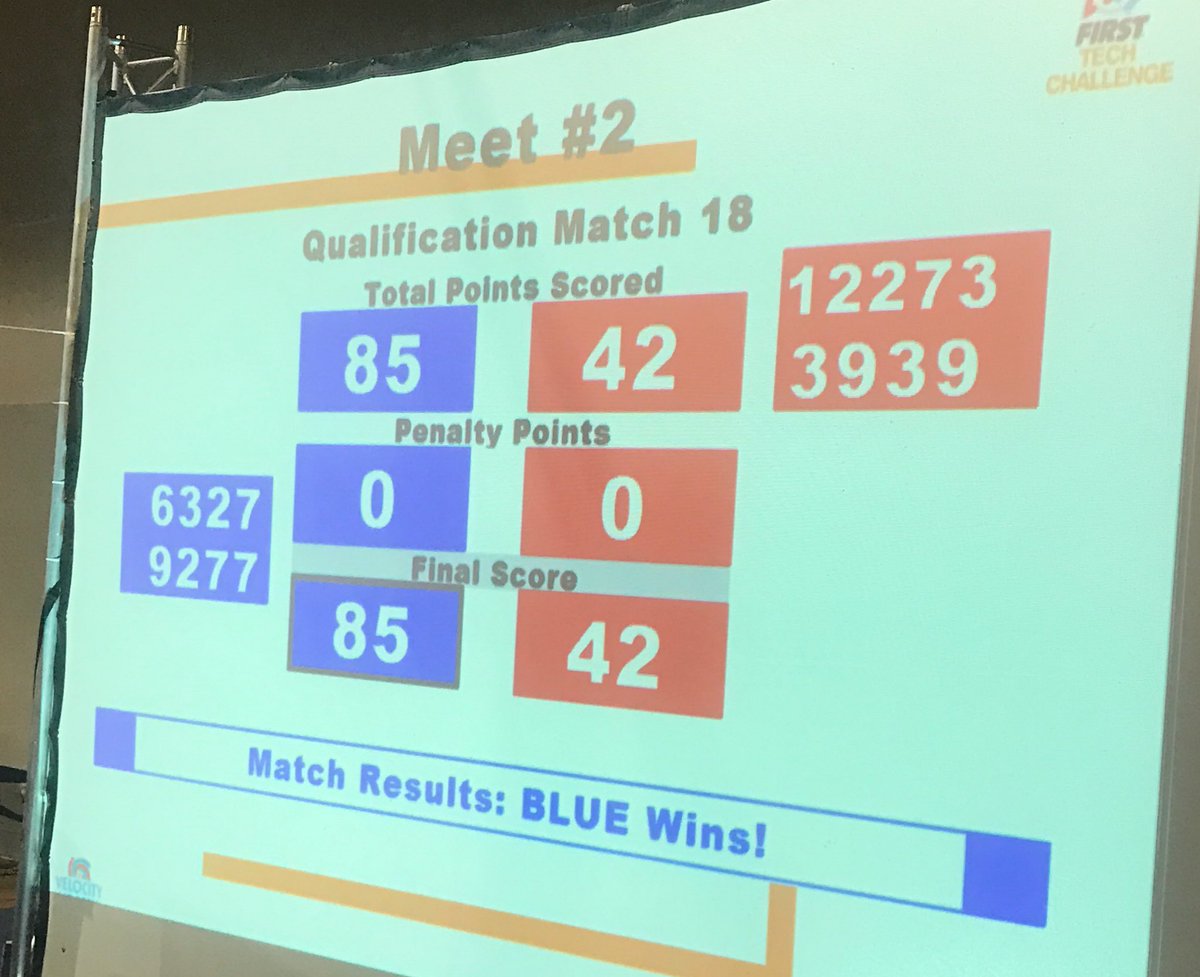 d_l_miller's tweet image. When both teams you coach are on the field at the same time in opposite alliances. #FTCproblems 🤖 

(Btw, @Team_Fetch won🎀)