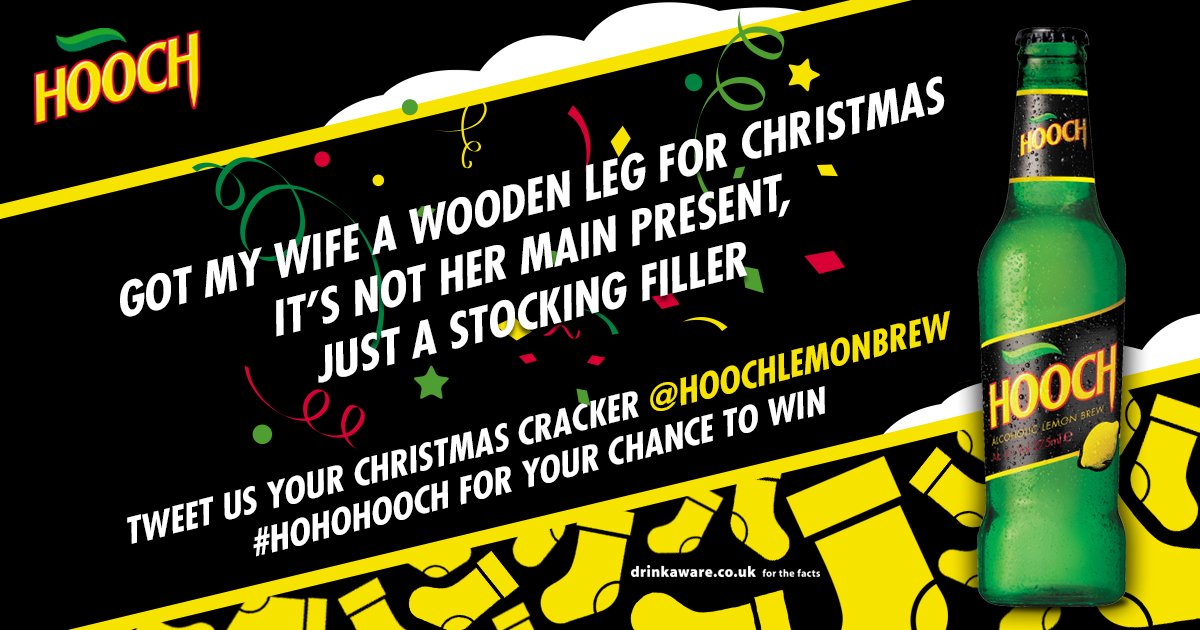 Annnnd They're off! Those guys at Hooch HQ are real jokers! Beat ours and win some Hooch Merch! tweet us your jokes to enter! #HoHoHooch