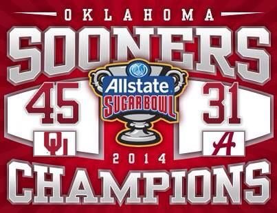 TheSoonermen's tweet photo. Excited to beat yet another SEC team in the sugar bowl! The last one was pretty fun 😏 #Auburnhatemonth #BoomerSooner https://t.co/eQ3HOxlwCU