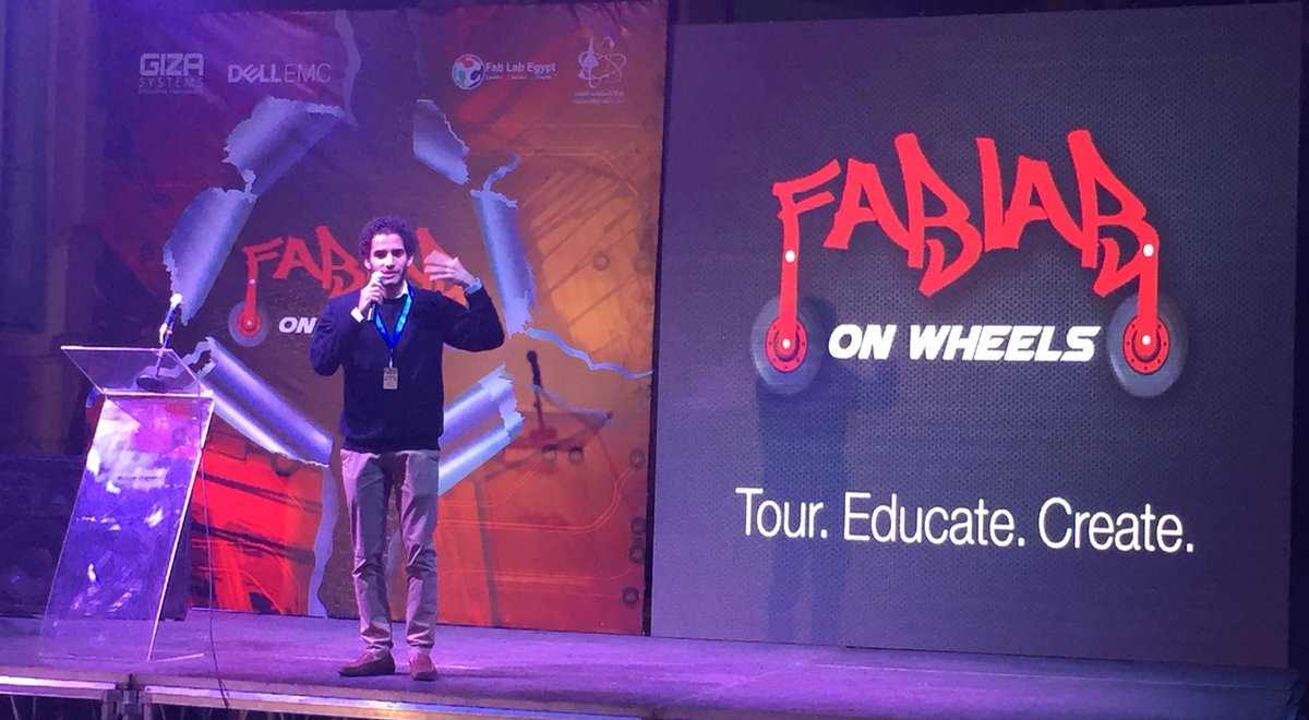 HaidiNossair's tweet photo. @saftyo is amazing youth energy behind @FabLabOnWheels #fablabonwheels @DellEMCMEA https://t.co/WkTBpDMRFC