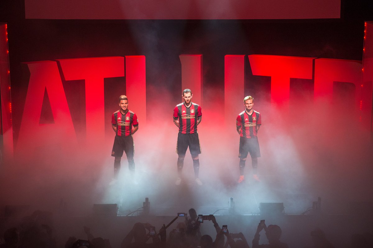ATLUTD's tweet photo. The new kits on the block 🔴⚫️
#ATLUTD | https://t.co/efaIeGuByZ https://t.co/k4pVAGlm0d