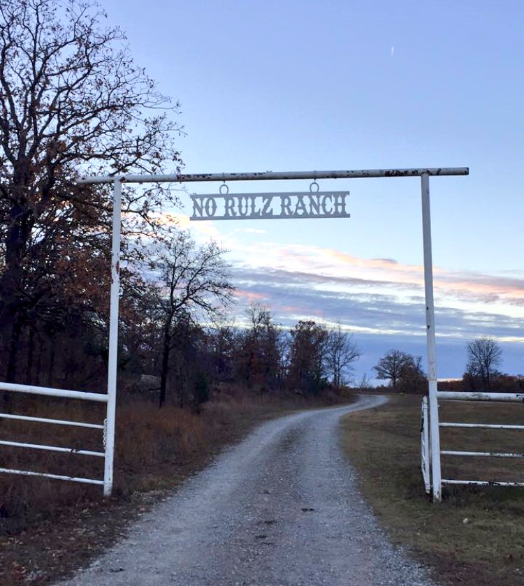 Sign hung ✔️ #oklahomasky #norulzranch