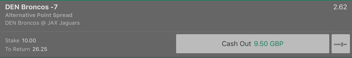 HailMaryTipsUK's tweet photo. NFL SUNDAYS!! #weekendroller 

Fancy DEN to easily win against the jags... get it in early for a good cashout and the carry on the 9pm games https://t.co/rbCNqnSJVn