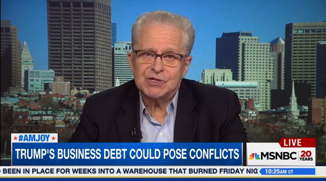 msnowevents's tweet photo. .@TRIBELAW says due to emoluments clause: The Constitution is going to be violated the moment #Trump takes the oath. RETWEET TO AGREE #AMJoy https://t.co/3NqBKGvWnm