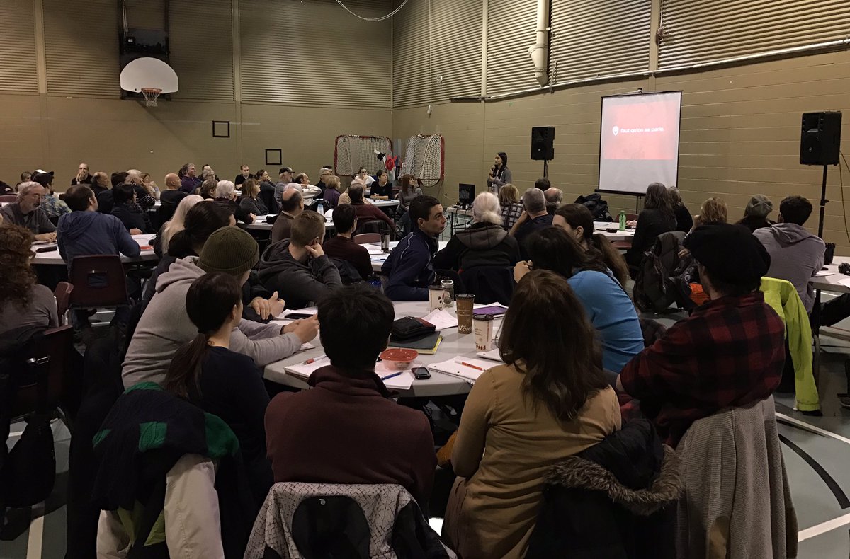 fqsp2016's tweet photo. Merci à la SNQHL pour cette mini consultation publique qui rassemble une centaine de personnes en ce dimanche matin à Mont-Laurier https://t.co/NfMgc9hXp6