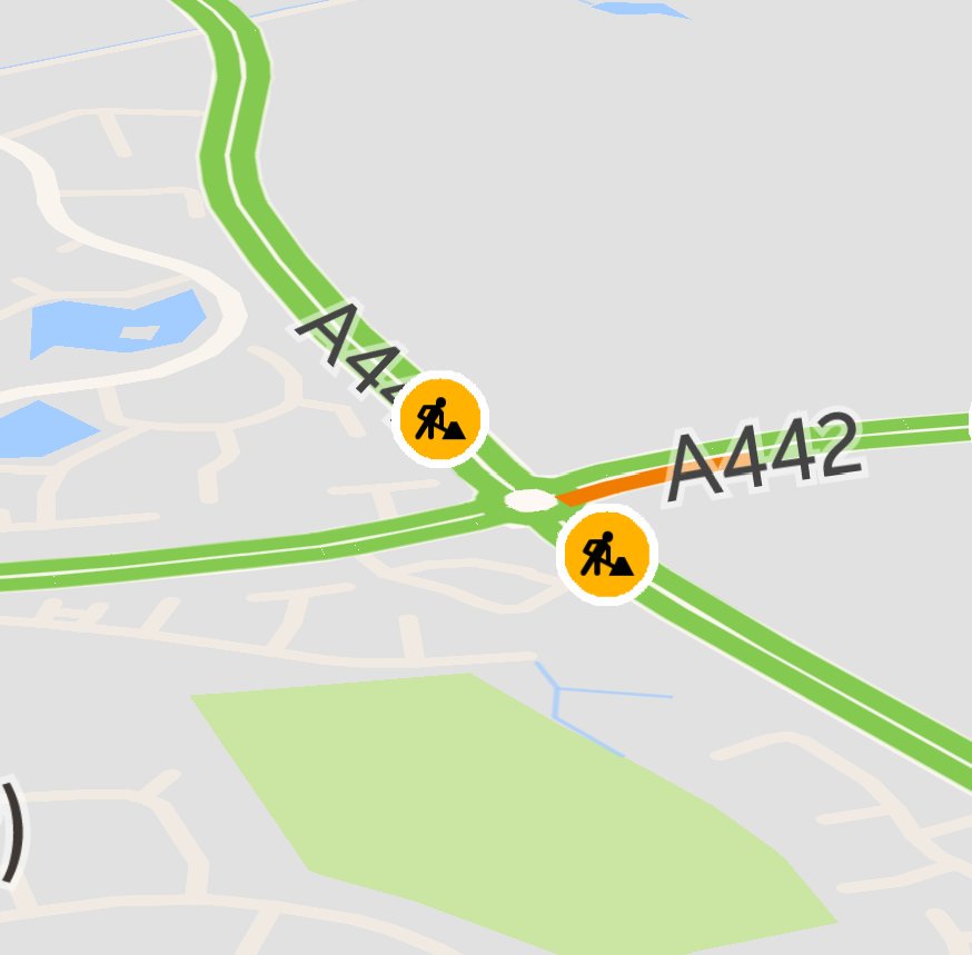 telfordlive's tweet photo. 4 Way Lights at Shawbirch Island by Toby Carvery from Monday morning. Expect delays. Planned to last for 2 weeks. #telford https://t.co/g87KiNZckn