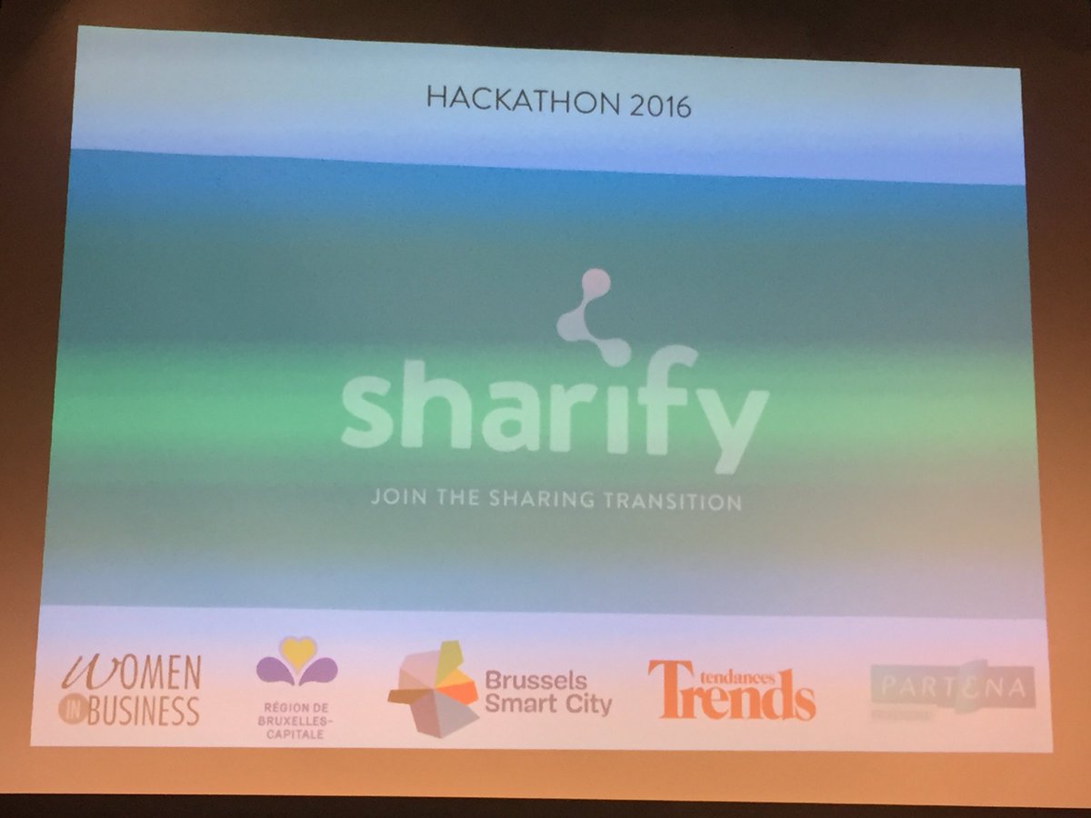tdelestre's tweet photo. finale  van  #sharifyhack @SmartCityBru : met female touch! https://t.co/h7Ut6jDYgt