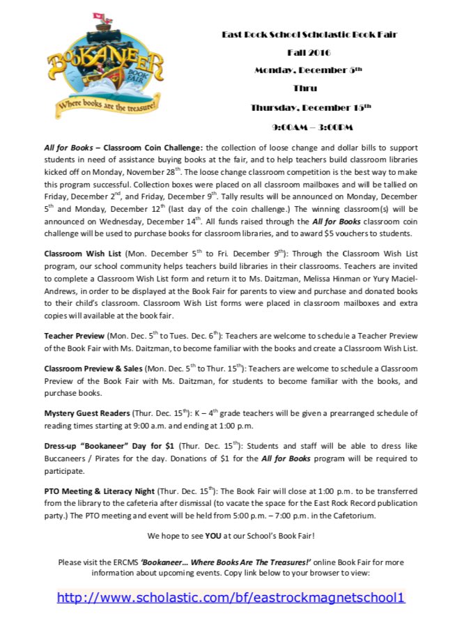 ERCMSPTO's tweet photo. Checkout the #ERCMS #Scholastic #MyBookFair flyer & visit the book fair homepage for more information. https://t.co/hhNmwGgUQe