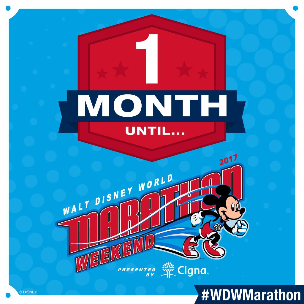 runDisney's tweet photo. We’re just one month away from #runDisney #WDWMarathon Weekend! Which race are you running? https://t.co/HvBpEeIGgf