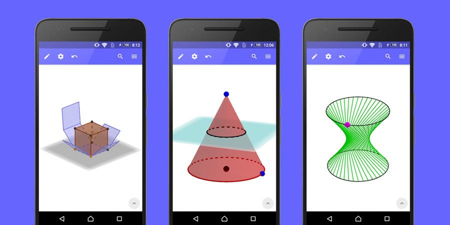 GoogleForEdu's tweet photo. .@geogebra just packed a whole lot of 3D-punch into your phone, tablet and Chromebook. Learn more: https://t.co/rHNEN9SIo4 #GoogleClassroom https://t.co/gHMmmJ2X32