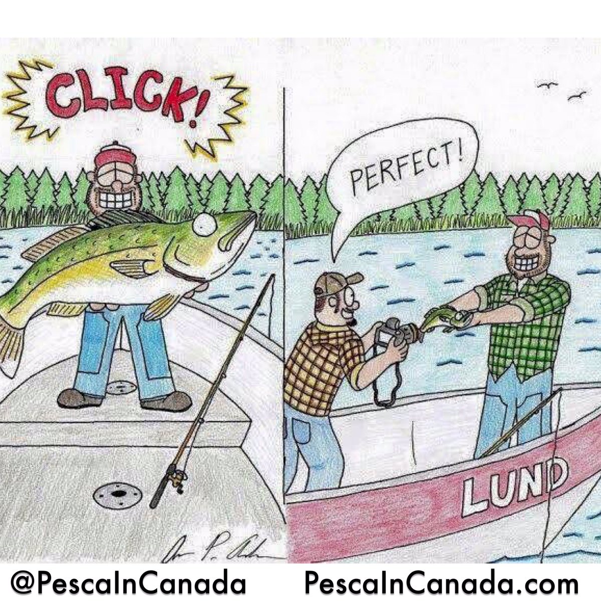 PescaInCanada's tweet photo. ha ha. I've done this, have you? @OODMag @PescareOnline @OntarioFishHunt @FishingAlgoma #fishing #photo #bass #trout #salmon https://t.co/2BBy3wCei3