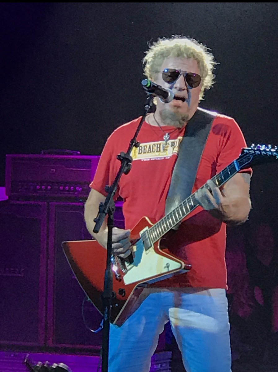 RocknAZ66's tweet photo. Sammy Hagar @sammyhagar in concert last night in PHX! Red Rocker still has it go'n on! \m/ https://t.co/uyMQtIg4YA