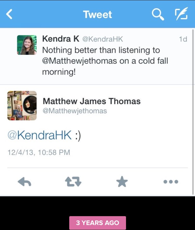 KendraHK's tweet photo. Hey @matthewjethomas remember when this happened and I freaked out. Yeah me too. Good times, good times. https://t.co/fqmdmcAEBS
