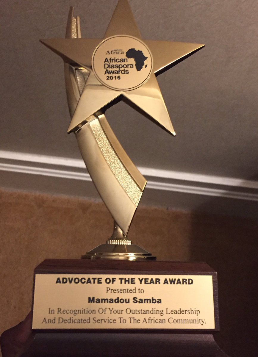 MOAA_DC's tweet photo. @DCMayorOAA Director @sambaiam receives Advocate of the Year Award at #ADA2016 @ApplauseAfrica @TeamMuriel https://t.co/DzatVCDiet