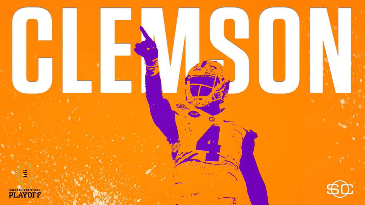 SportsCenter's tweet photo. Clemson is IN at No. 2. https://t.co/9i1hMT243v